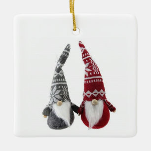 CERÁMICA *DULCES PEQUEÑOS GNOMOS* ADORNO DE NAVIDAD
