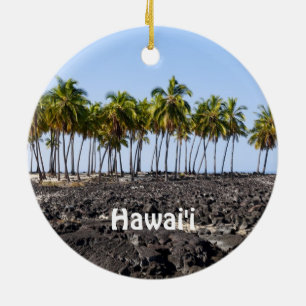 Cerámica El adorno de vacaciones de la Isla Grande de Hawái