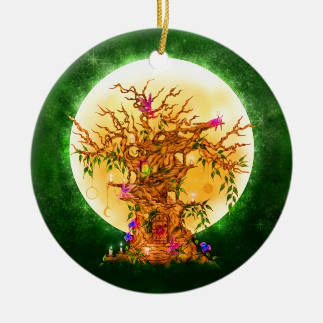 Cerámica El adorno de Yule Tree (Frente)