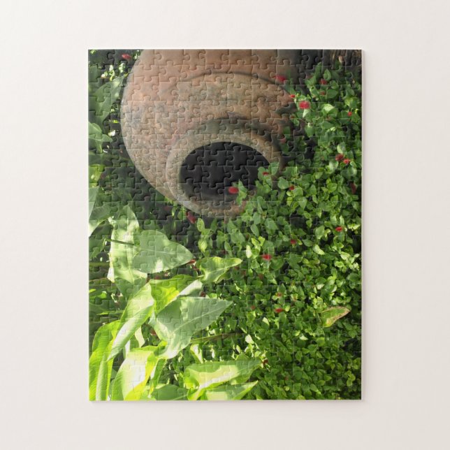 Cerámica en el rompecabezas del jardín (Vertical)