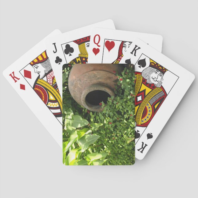 Cerámica en las cartas de juego del jardín (Reverso)