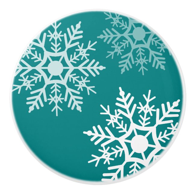 Cerámica Estrella de nieve - Pomo de cajón (Anverso)