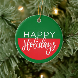 Cerámica Felices Fiestas - Adorno de Navidad