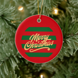 Cerámica Feliz Navidad - Adorno de Navidad