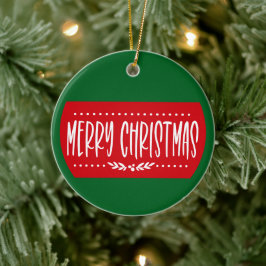 Cerámica Feliz Navidad - Adorno de Navidad