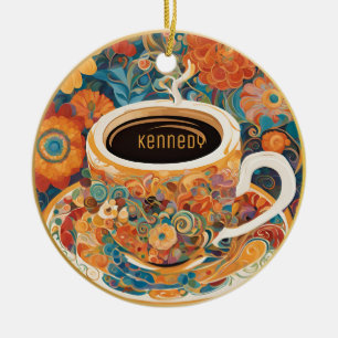 Cerámica Hermoso adorno de la Copa de Café de Arte Moderno