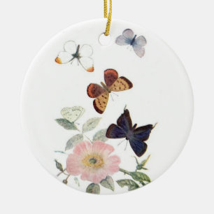 Cerámica Hermoso adorno de mariposa vintage
