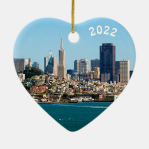 Cerámica Hermoso San Francisco, Adorno de Corazón de Cerámi