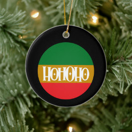 Cerámica Ho Ho Ho - Adorno de Navidad