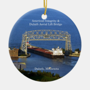 Cerámica Integridad americana en el adorno de Duluth