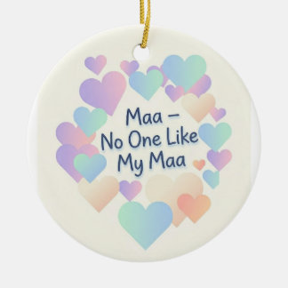 Cerámica Maa No One Like My Maa - Adorno de Corazón de Past