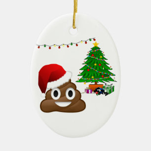 Cerámica navidades emoji de adorno cerámico