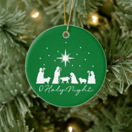 Cerámica Noche de Paz Natividad - Adorno de Navidad