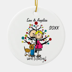 Cerámica Pareja de Personalizados con adorno de perro