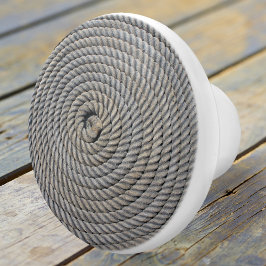 Cerámica Pomo cerámico de espiral náutica