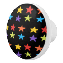Cerámica Pomo cerámico de luz de estrella (Multi & Black)