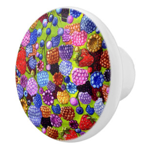 Cerámica Pomo de cajón de Berries