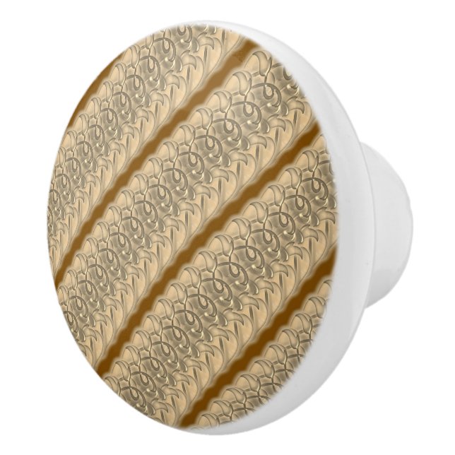 Cerámica Pomo de cajón - Diseño de filigrí 3D (Derecha)