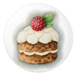 Cerámica Pomo del cajón de tarta de zanahoria