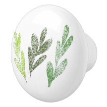 Pomo del cajón del patrón de hoja