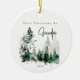 Cerámica Primera Navidad como adorno de feriado del abuelo