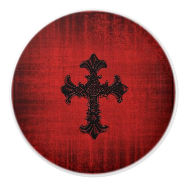 Cerámica Puerta de estilo gótico o pomo de cajón (Anverso)