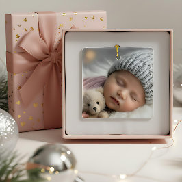 Cerámica "Recuerdo de Navidad para recién nacido" Adorno