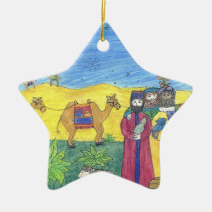 Cerámica REGALOS DE CAMELLOS Y TRES HOMBRES SABIDOS: adorno