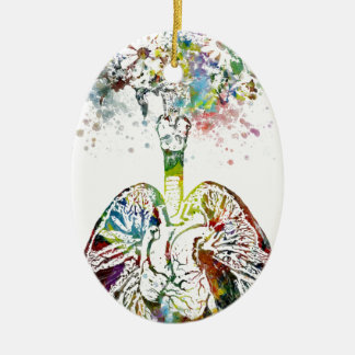 Cerámica Regalos médicos corazón y adorno de los pulmones