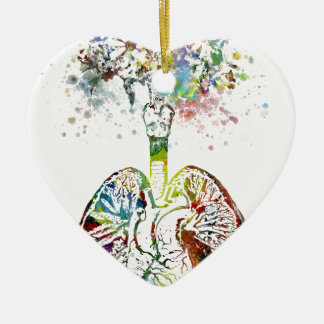 Cerámica Regalos médicos corazón y adorno de los pulmones