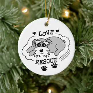 Cerámica Rescate de Amor - Adorno Redondo de Navidad