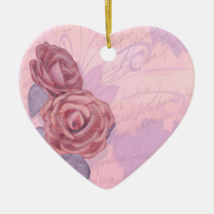 Cerámica Rosas de época, adorno