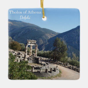 Cerámica Tholos de Atenea Delfos Grecia Adorno de Recuerdo