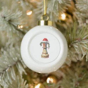 Cerámica Tipo Bola Adorno de ajedrez de Navidad Rey