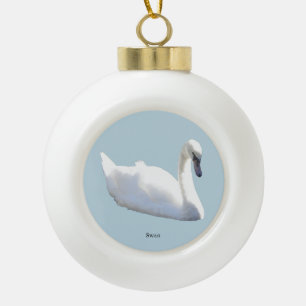 Cerámica Tipo Bola Adorno de cisne