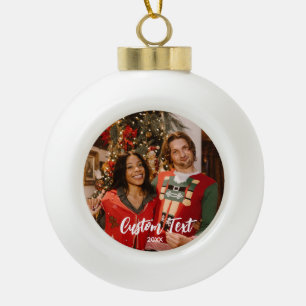 Cerámica Tipo Bola Adorno de Foto para Parejas - Regalo Personalizado