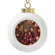 Adorno de Navidad Personalizado con Fotos Familiar