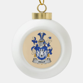 Cerámica Tipo Bola Adorno del Escudo de Armas Kelly