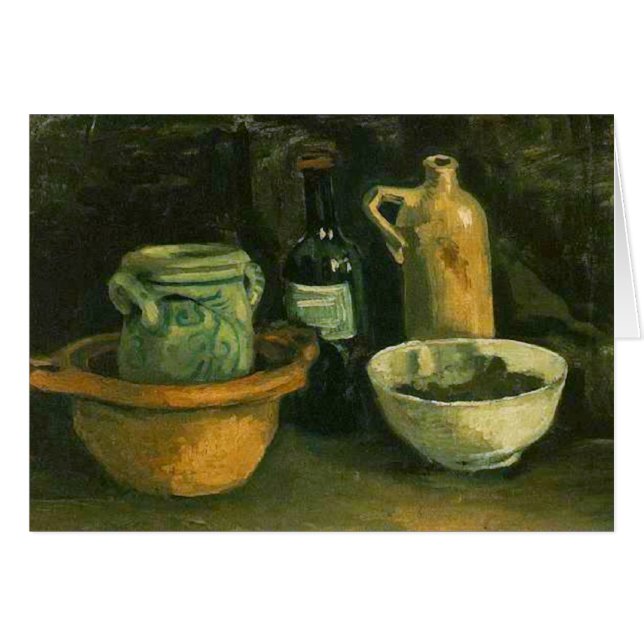 Cerámica y dos botellas (F57)Van Gogh Bella Artes (Anverso (Horizontal))