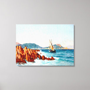Cerca de Saint Raphael, Francia, pintura de arte f