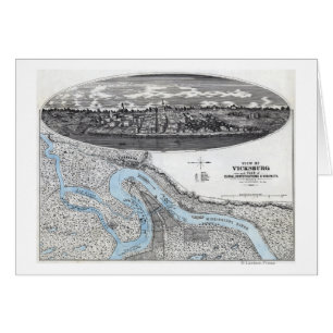 Cerco de Vicksburg - mapa panorámico 3 de la