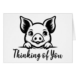 Cerdito Adorable Pensando en Ti Granja Te Extraña