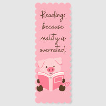 Cerdito Lindo Leyendo  La Realidad Está Sobrevalor
