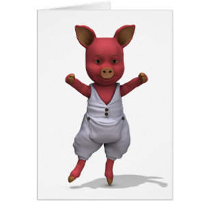 Cerdo ballet en punta