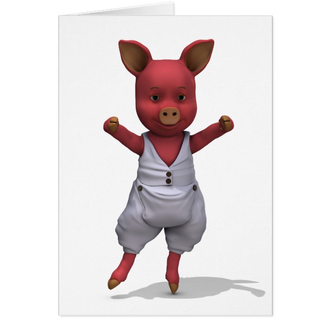 Cerdo ballet en punta (Frente)