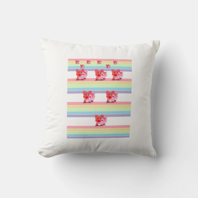 Cerdo Cojín decorativo (Anverso)