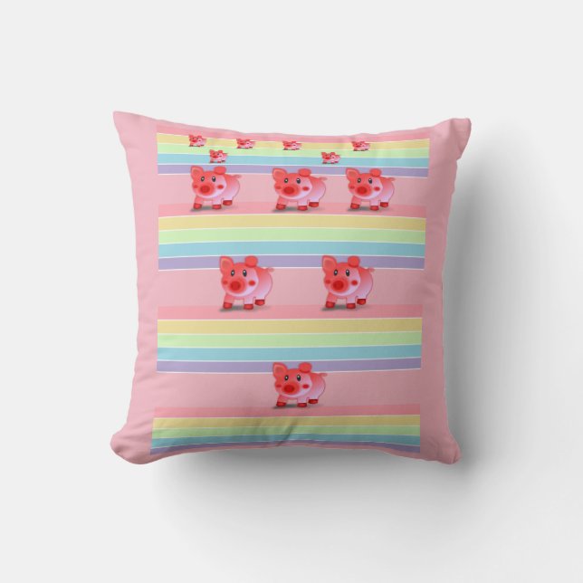 Cerdo Cojín decorativo (Anverso)