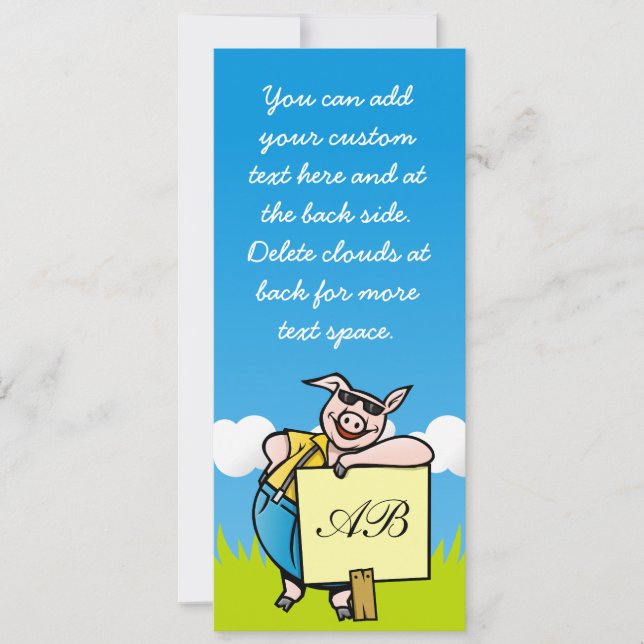 Cerdo con Rótulo (Anverso)