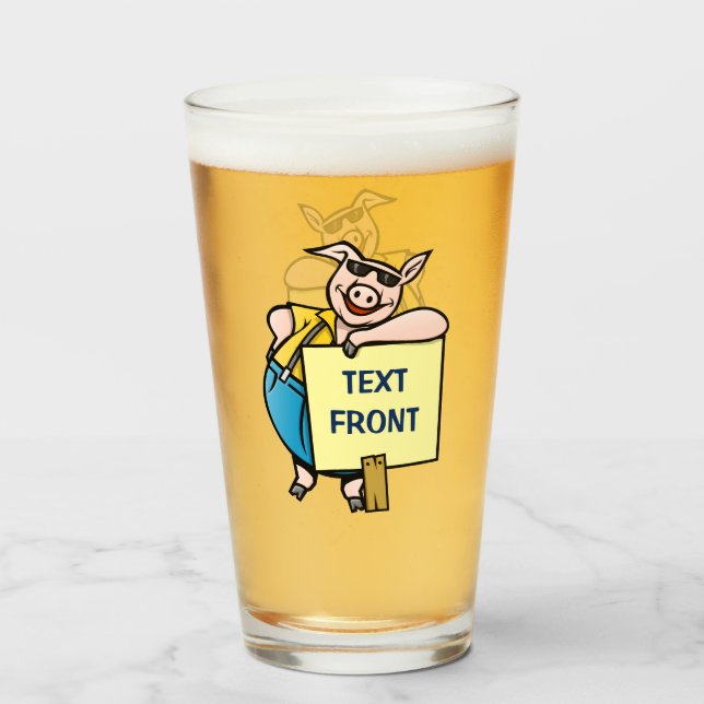 Cerdo con Rótulo (Anverso (lleno))