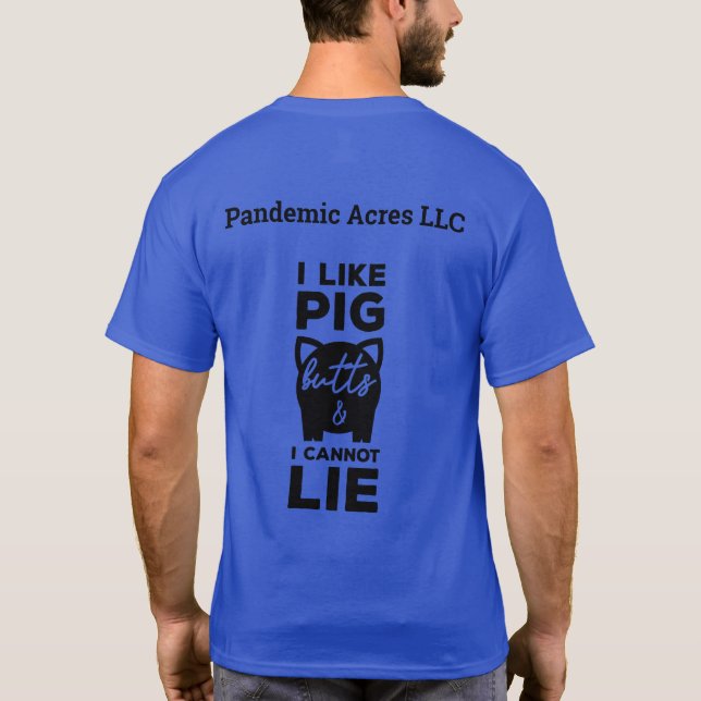Cerdo de avena pandémico pero camiseta para adulto (Reverso)